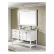 modern bathroom vanity set Vinnova Florence Bathroom Vanities White Finish