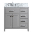 30 inch sink cabinet Virtu Bathroom Vanity Set Light Transitional