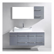 oak vanity sink Virtu Bathroom Vanity Set Medium Modern