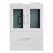 Bathroom Vanities Virtu Zola Solid wood frame construction White Light Freestanding MS-6724-CAB-WH 816729017218 Bathroom Vanity Cabinet Single Sink Vanities Under 30 Modern white Cabinets Only 25 
