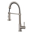 single hole single handle bathroom faucet in chrome Virtu Kitchen Faucet Brushed Nickel Spring Sprout