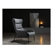 black lounge chair WhiteLine Occasional