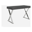 Desks WhiteLine Elm DK1205L-GRY 696576750441 Office Metal Aluminum Stainless Steel 
