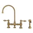 handle sprayer Whitehaus Faucet  Kitchen Faucets Antique Brass
