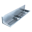 double sink utility Whitehaus Sink Laundry and Utility Sinks Brushed Stainless Steel
