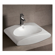 Whitehaus Wall Mount Sinks, Whitesnow, Oval,Rectangular, Vitreous China, White, Complete Vanity Sets, Vitreous China, Bathroom, Sink, 848130002095, WHKN1098