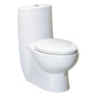 Toilets Whitehaus Magicflush Vitreous China White Bathroom WHMFL3309-EB 848130024462 Toilet Complete Vanity Sets 