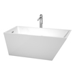 bathtub and shower kit Wyndham Freestanding Bathtub Soaking Bath Tubs White