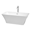 clawfoot tub cheap Wyndham Freestanding Bathtub White