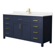 vanity cabinet set Wyndham Vanity Set Dark Blue Modern