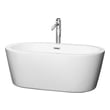 black jacuzzi tub Wyndham Freestanding Bathtub White