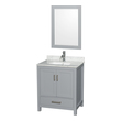 lowes bathroom vanity sets Wyndham Vanity Set Gray Modern