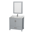 beige bathroom vanity Wyndham Vanity Set Gray Modern
