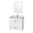 vintage bathroom sink cabinet Wyndham Vanity Set White Modern