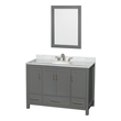 cheap vanity with sink Wyndham Vanity Set Dark Gray Modern