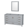 best wood for bathroom vanity top Wyndham Vanity Cabinet Gray Modern