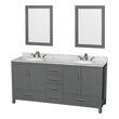one sink bathroom vanity Wyndham Vanity Set Dark Gray Modern