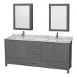 72 bathroom vanity without top Wyndham Vanity Set Dark Gray Modern