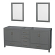 home hardware vanities with tops Wyndham Vanity Cabinet Dark Gray Modern