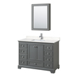 double sink bathroom vanity sizes Wyndham Vanity Set Dark Gray Modern