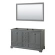 60 inch vanity countertop Wyndham Vanity Cabinet Dark Gray Modern