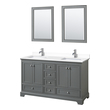 vanity unit with countertop basin Wyndham Vanity Set Dark Gray Modern