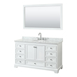 white oak bathroom vanity 60 Wyndham Vanity Set White Modern