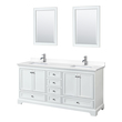 large double sink vanity Wyndham Vanity Set White Modern