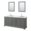 60 inch double vanity bathroom Wyndham Vanity Set Dark Gray Modern