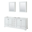 50 inch double sink vanity Wyndham Vanity Cabinet White Modern