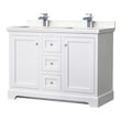 60 inch vanities with one sink Wyndham Vanity Set White Modern