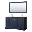 bathroom vanity with sink 30 inch Wyndham Vanity Set Dark Blue Modern