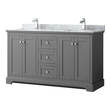 small bathroom sink and cabinet Wyndham Vanity Set Dark Gray Modern