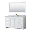 60 inch bathroom cabinet single sink Wyndham Vanity Set White Modern