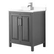 oak bathroom cabinets Wyndham Vanity Set Dark Gray Modern