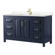 corner basin and vanity unit Wyndham Vanity Set Dark Blue Modern