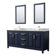 Bathroom Vanities Wyndham Daria Dark Blue WCV252580DBLCMUNSM24 810023765400 Vanity Set Double Sink Vanities 70-90 Blue 25 