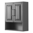 Storage Cabinets Wyndham Daria Dark Gray WCV2525WCKG 700161175042 Wall Cabinet GrayGrey Bathroom Dark 