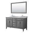 modern bathroom cabinets with sink Wyndham Vanity Set Dark Gray Modern