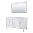 50 double vanity Wyndham Vanity Cabinet White Modern
