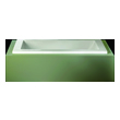 alcove soaking tub 60 x 32 AandE Bathtubs Soaking Bath Tubs White High-gloss acrylic Contemporary-Modern
