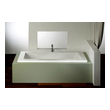 alcove soaking tub 60 x 32 AandE Bathtubs Soaking Bath Tubs White High-gloss acrylic Contemporary-Modern