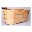 best jetted bathtub Alfi Tub Natural Wood Transitional