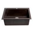stainless steel single basin undermount kitchen sink Alfi Kitchen Sink Chocolate Modern