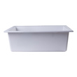 large single bowl stainless steel sink Alfi Kitchen Sink White Modern