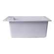 large single bowl stainless steel sink Alfi Kitchen Sink White Modern