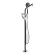 clawfoot tub faucet and shower Alfi Tub Filler Clawfoot Freestanding Tub Faucets Polished Stainless Steel Modern
