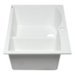 silver bowl sink Alfi Kitchen Sink White Modern