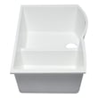 double stainless steel apron sink Alfi Kitchen Sink White Modern