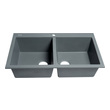 two bowl undermount kitchen sink Alfi Kitchen Sink Titanium Modern
